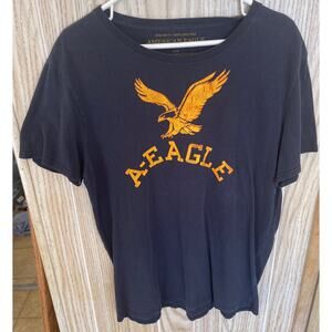 American Eagle Outfitters Youth Large Athletic Fit T-Shirt Blue Short Sleeve